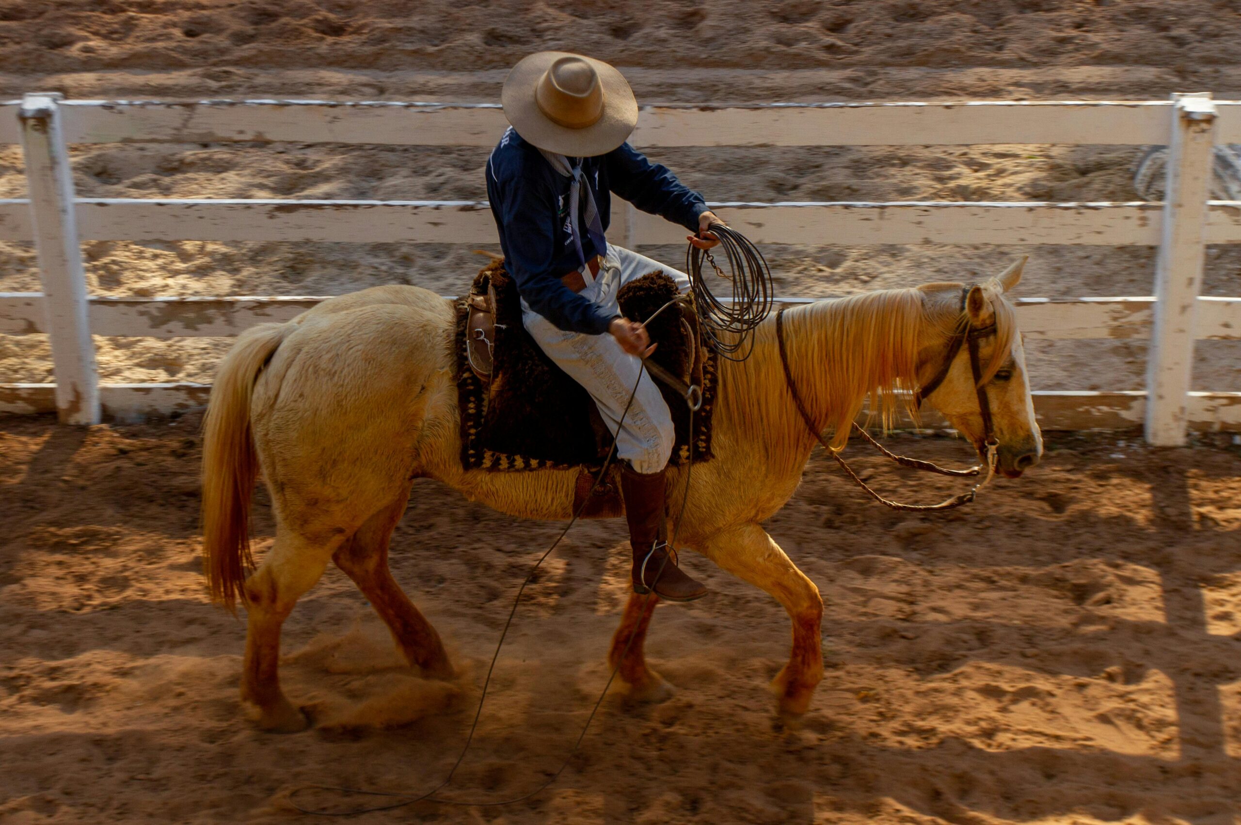 free-photo-of-brazilian-cowboy-riding-horse-in-arena